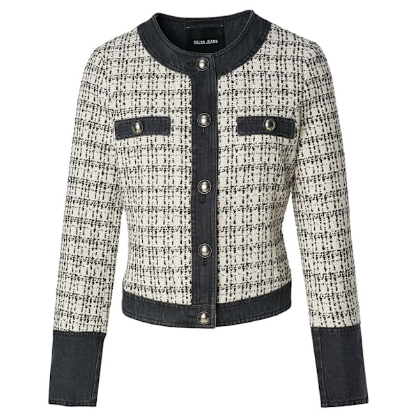 Salsa Jeans Tweed Jacka Grå S Kvinna