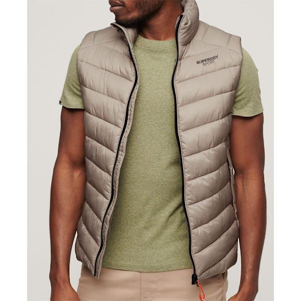 Superdry Fuji Väst Beige XL Man