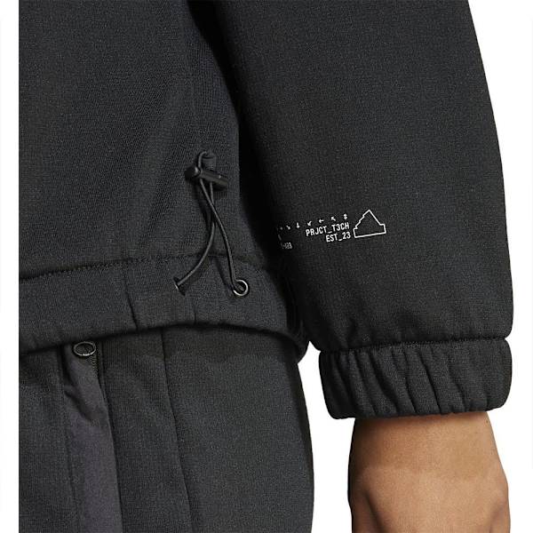 Adidas City Escape Fleece Tröja Med Huva Svart L Kvinna
