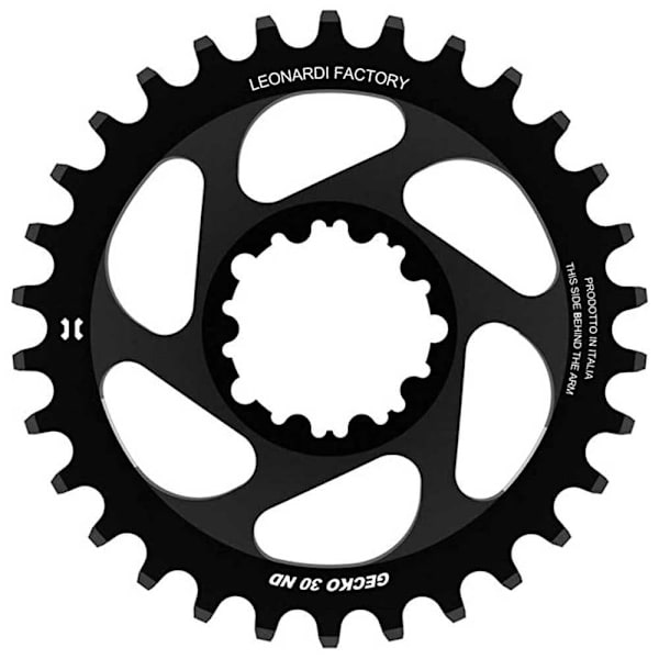 Leonardi Racing Direkte Montering Gecko Sram Bb30 0 Mm Offset Kæderring Sort 36t