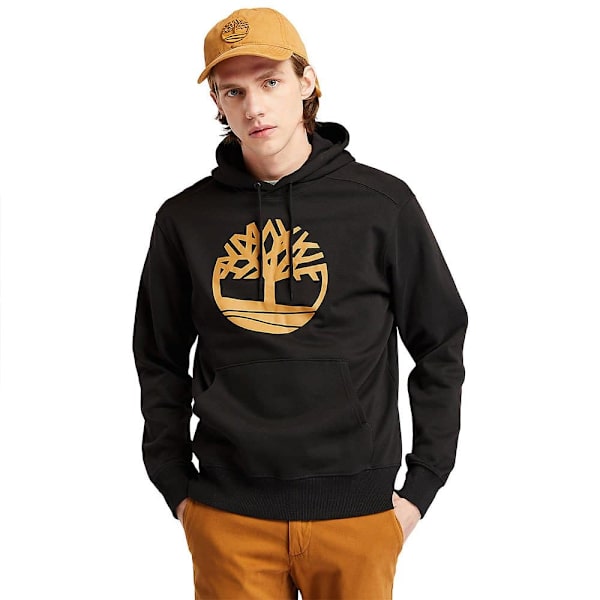 Timberland Core Tree Logo Brushback Hættetrøje Sort L Mand