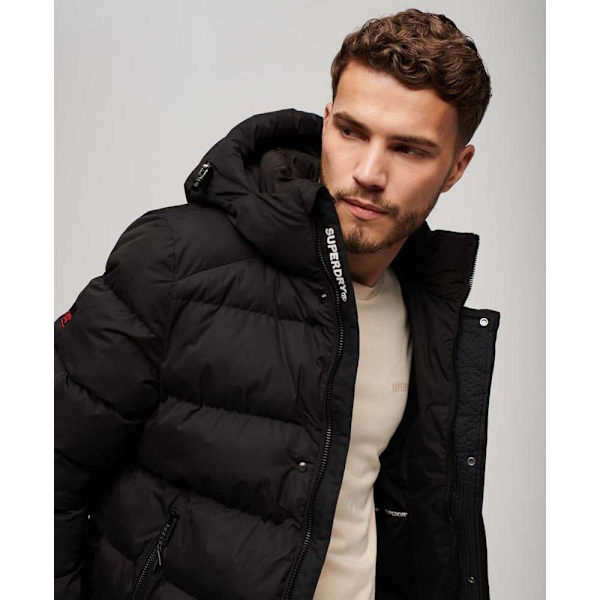 Superdry Microfibre Sport Jakke Sort M Mand