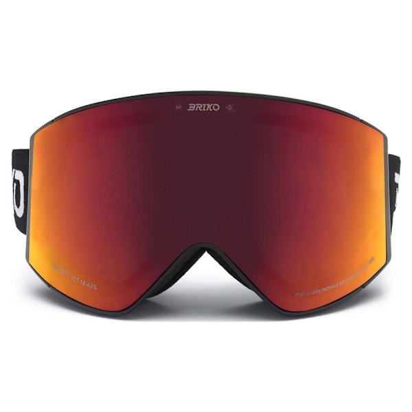 Briko Bufera Skibriller Sort Red Mirror/CAT2