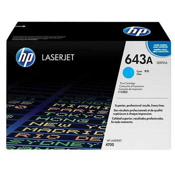 Hp Toner 643a Blå