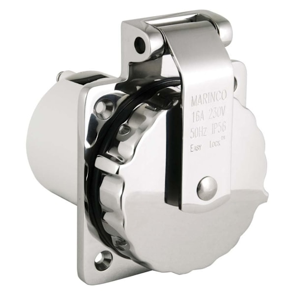 Marinco Easy Lock Inlet Hopeinen 16 A / 230 V
