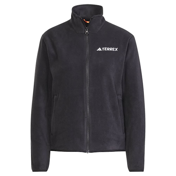 Adidas Multi Essentials Fleecejakke Med Fuld Lynlås Sort S Kvinde