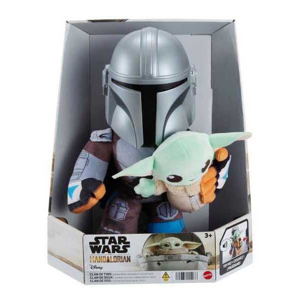 Star Wars Bamse Clan Of Two: Mandalorian & Grogu Feature Plush Grøn