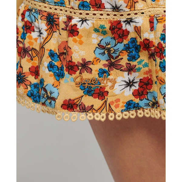 Superdry Kjole Vintage Mini Beach Cami Gul L Kvinde