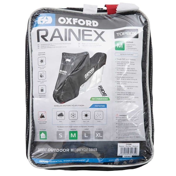 Oxford Hjelmholder Dæksel Rainex Sort S