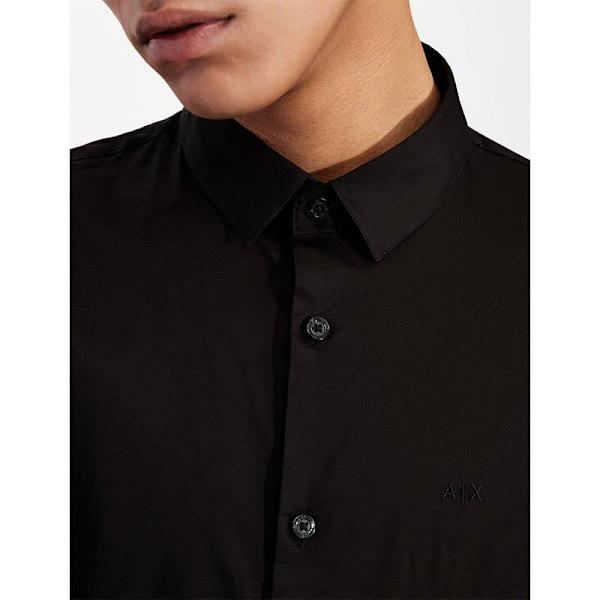 Armani Exchange 8nzc31_zn28z Skjorte Med Lange ærmer Sort M Mand