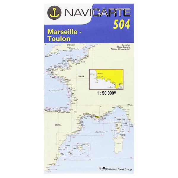 Plastimo Marint Sjökort Marseilles-toulon-les Calanques Durchsichtig