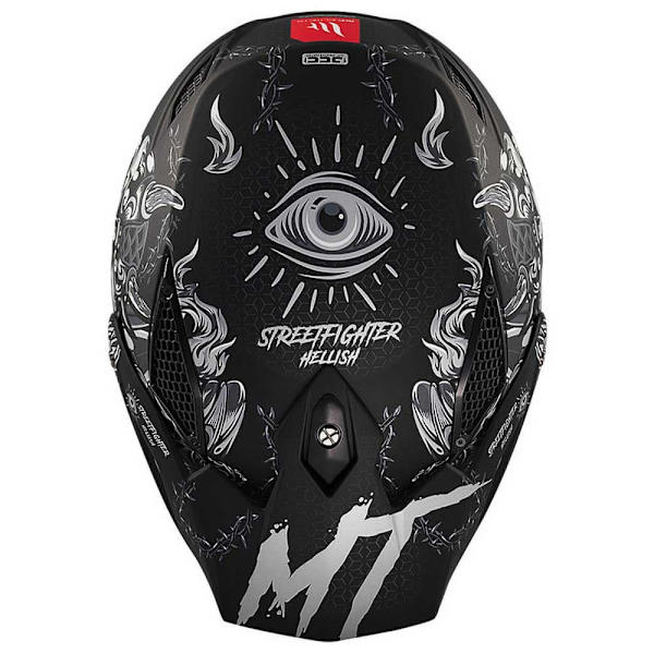 Mt Helmets Streetfighter Sv Hellish Modulaarinen Kypärä Musta M
