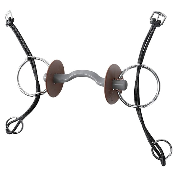 Beris Hård Bit Gag Konnex Snaffle Søvfarvet 140 mm