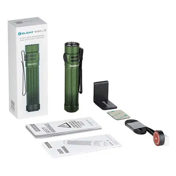 Olight Led Lommelygte Warrior Mini 3 Grøn 1750 Lumens