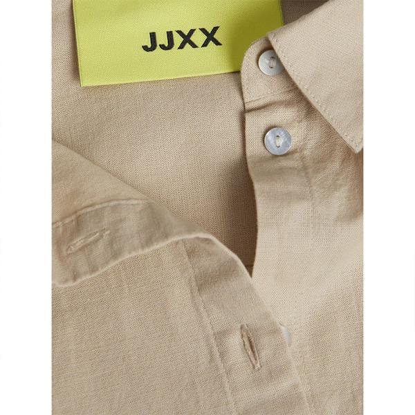 Jack & Jones Jamie Relaxed Linen Jjxx Pitkähihainen Kauluspaita Beige M Nainen