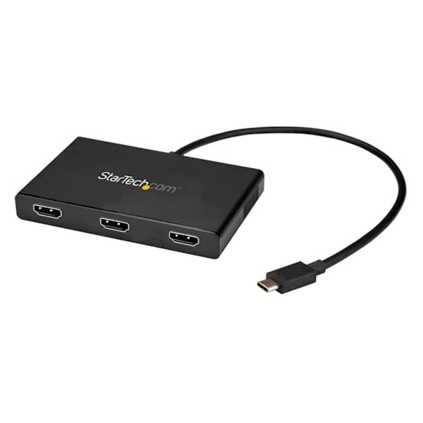 Startech Mst Hub-usb-c To Hdmi-3-port Sort Sort
