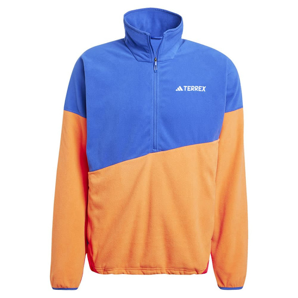 Adidas Terrex Multi Climawarm Fleecejakke Med Halv Lynlås Orange,Blå XL Mand