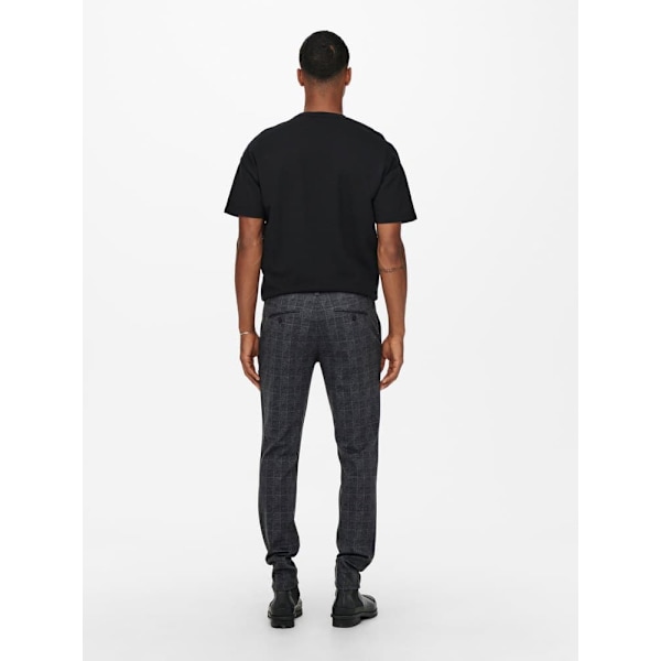 Only & Sons Byxor & Sons Onsmark Checks 9887 Svart 32 / 34 Man