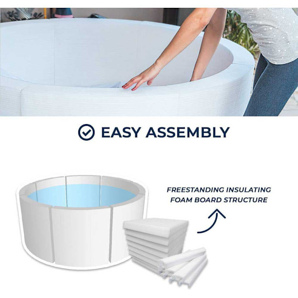 Netspa Puhallettava Poreallas Ulkoisilla Paneeleilla Vita 156x70 Cm Sininen 800L