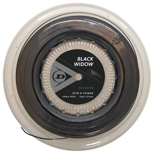 Dunlop Tennis Single String Black Widow 200 M Musta 1.26 mm