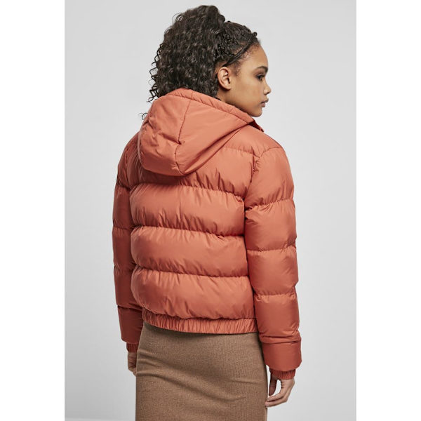Urban Classics Jakke Hooded Puffer Rød S Kvinde