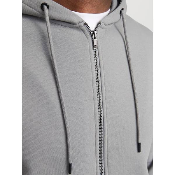 Jack & Jones Star Basic Sweatshirt Med Dragkedja Grå XL Man