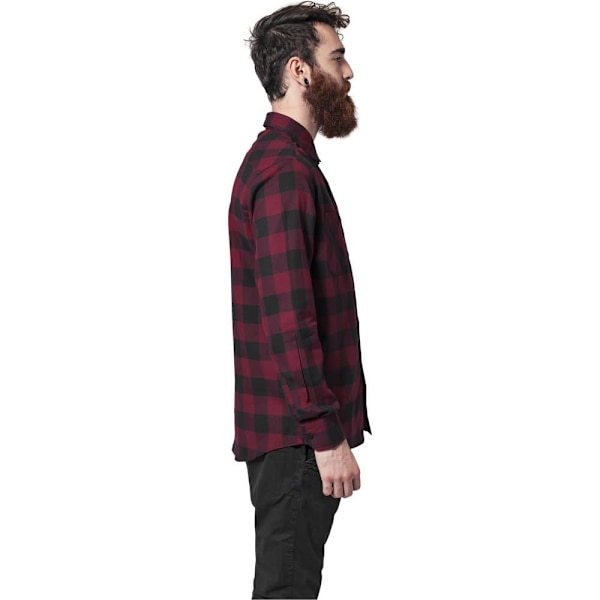 Urban Classics Basic Flannelskjorte Sort L Mand