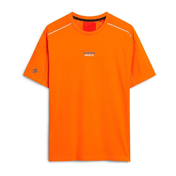 Superdry Sport Tech Logo Relaxed T-shirt Med Korta ärmar Orange XL Man