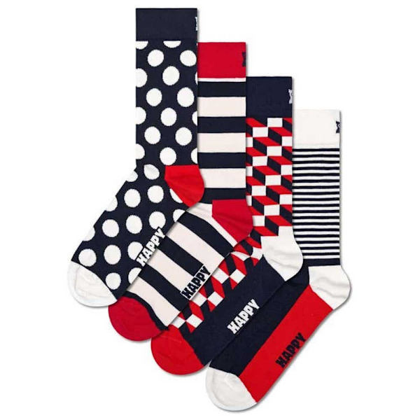 Happy Socks Halva Strumpor Classic Navys Gift Set 4 Par Flerfärgad EU 41-46 Man