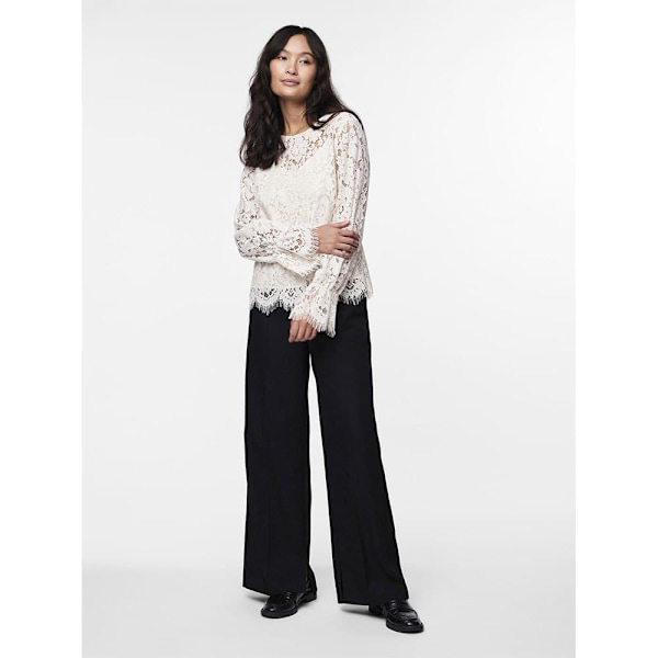 Yas Perla Blus Med Lång ärm Beige S Kvinna