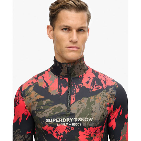 Superdry Ms110186a Halv Lynlås Sweatshirt Flerfarvet S Mand