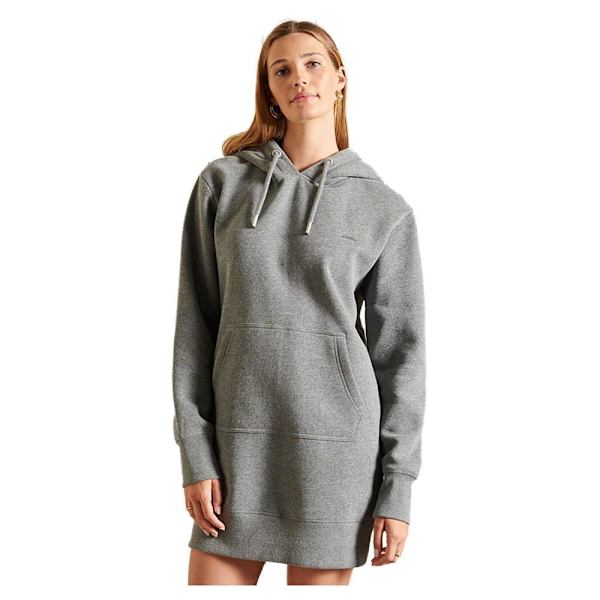Superdry Kjole Vintage Logo Embroidered Grå XS Kvinde