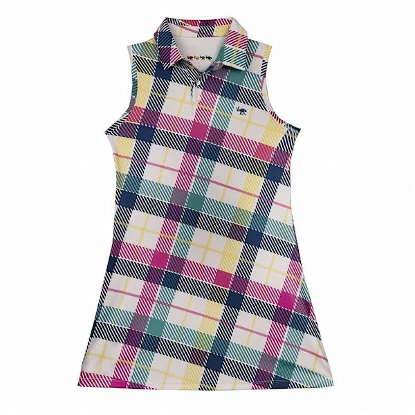 Oxy Golf Kort Kjole Uden ærmer Tartan Pigre Inc  M Kvinde
