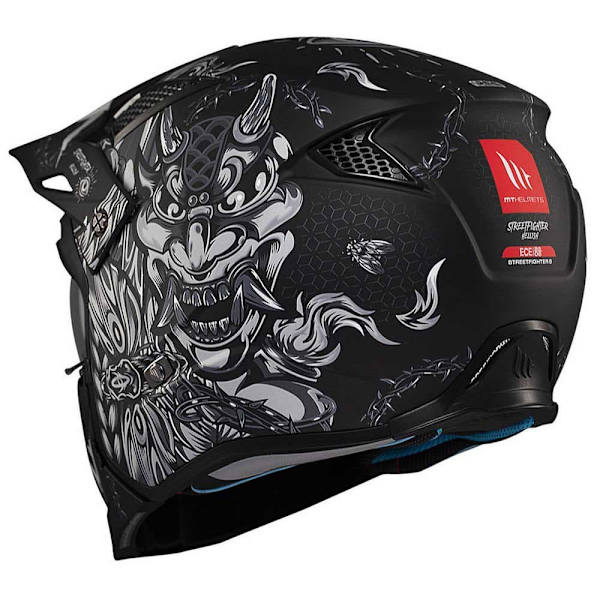 Mt Helmets Streetfighter Sv Hellish Modulaarinen Kypärä Musta M