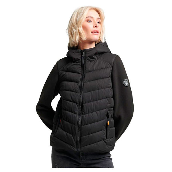 Superdry Polstret Jakke Storm Hybrid Sort 2XS Kvinde