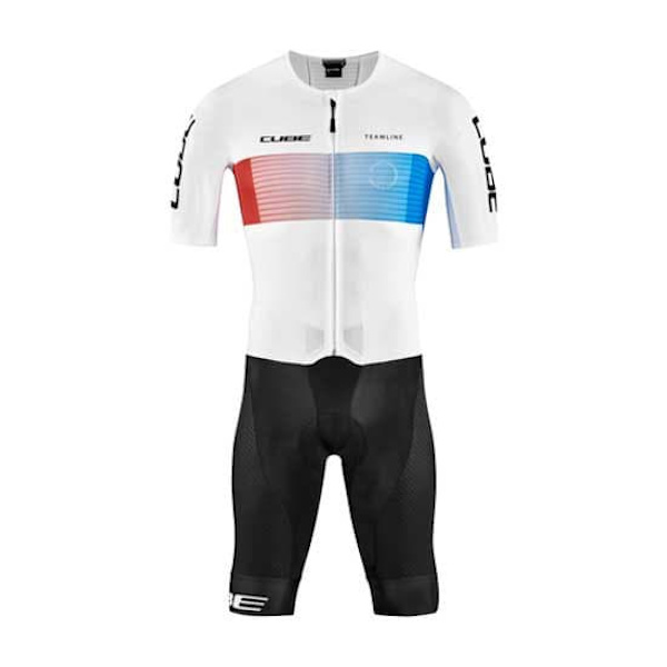 Cube Teamline Racerdragt Hvid 2XL Mand
