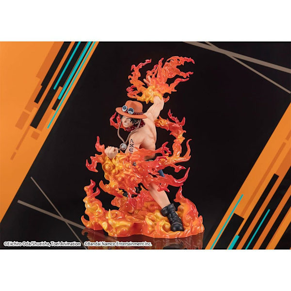 Bandai Tamashii Nations One Piece Zero Pvc Extra Battle Portgas D Ace Bounty Rush 5. Vuosipäivän Hahmo 17 Cm