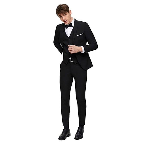 Selected Vest Slim Mylologan Sort 54 Mand