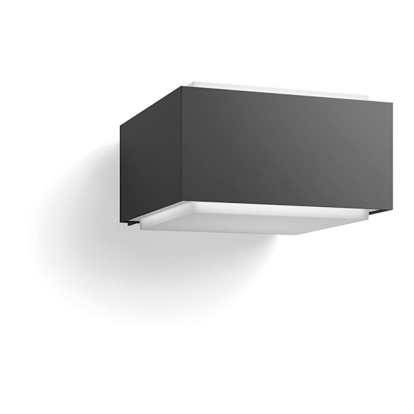 Philips Vandret Led Væglampe E27 Hedgehog Sort