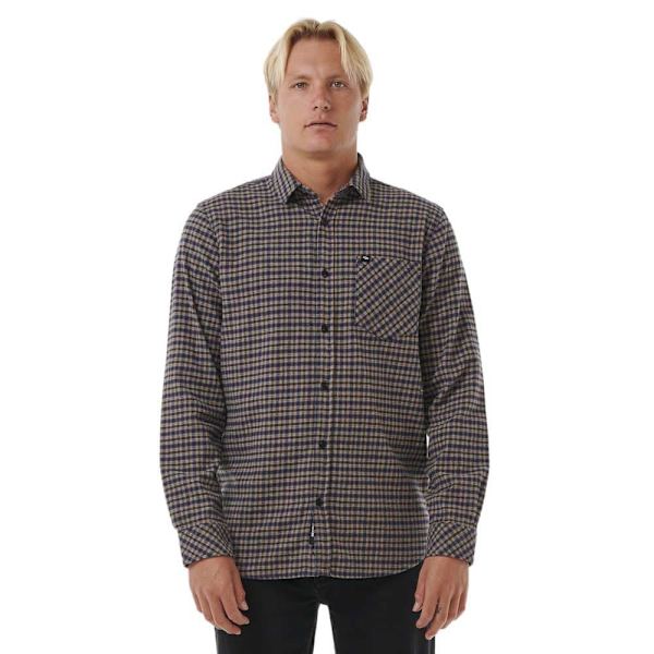 Rip Curl Classic Surf Checked Skjorte Med Lange ærmer Flerfarvet L Mand