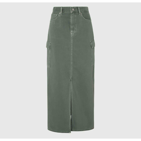 Pepe Jeans Pl901143 Lång Kjol Grönt XS Kvinna