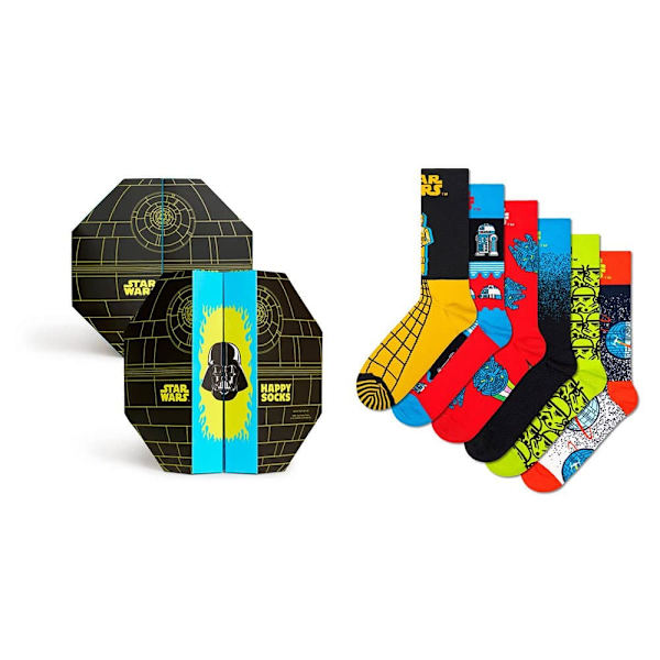 Happy Socks Halva Strumpor Star Wars™ Gift Set 6 Par Flerfärgad EU 36-40 Man