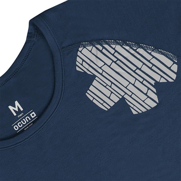 Ocun Kortärmad T-shirt Bamboo Blå S Man