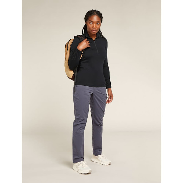 Icebreaker Merino Core Heavyweight Langærmet Baselayer Sort S Kvinde