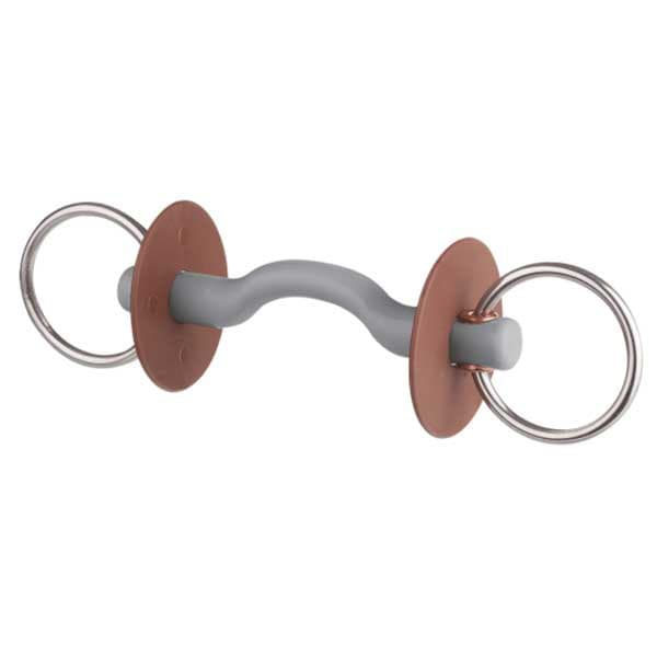 Beris Hård Snaffle Tongue Arc Bar 6 Centimeter Bit Silver 120 mm