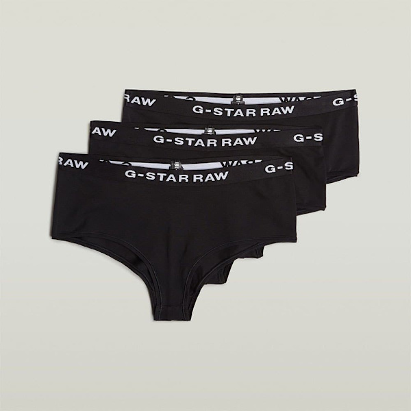 G-star D24081-d516 Pikkuhousut 3 Yksiköt Musta S Nainen