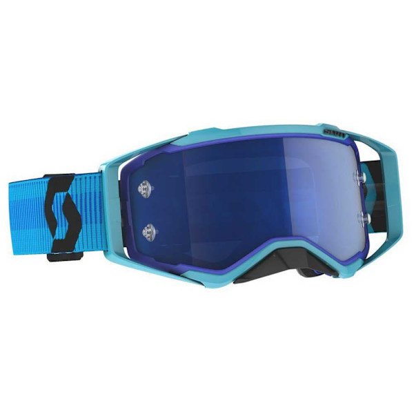 Scott Prospect Terrängglasögon Med Roll-off-system Blå Blue Chrome Works/CAT1