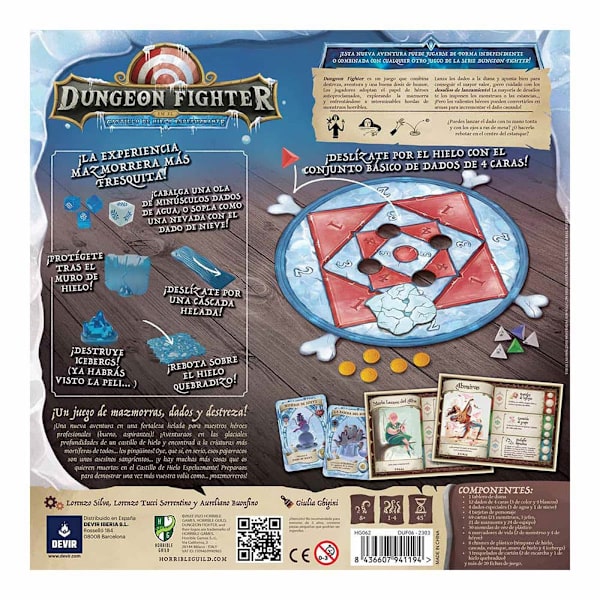 Devir Dungeon Fighter Castillo De Hielo Espeluznante Brädspel