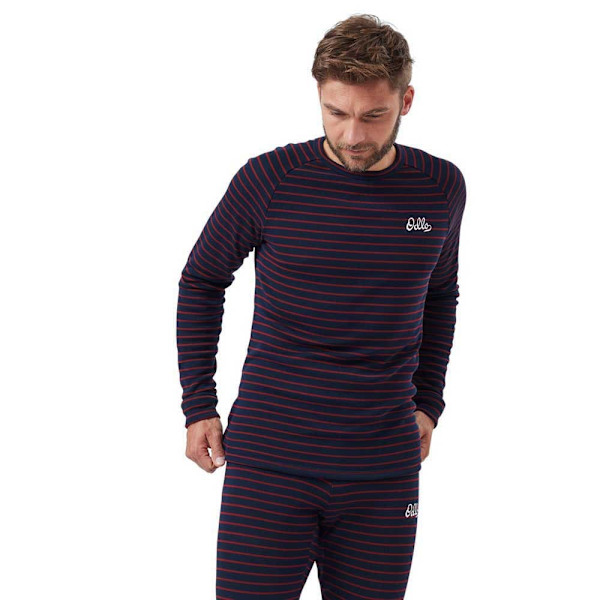 Odlo Långärmad Basskikt Active Warm Originals Eco Blå XL Man