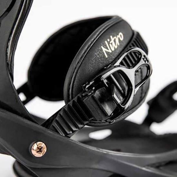 Nitro Kvinde Snowboard Bindinger Rythm Sort S